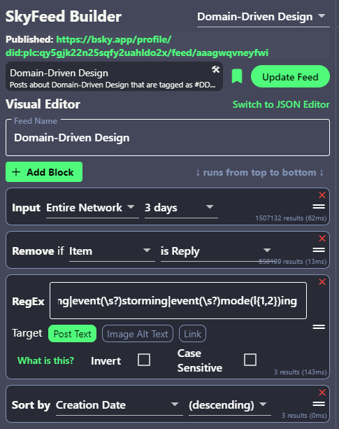 SkyFeed Builder for Domain-Driven Design