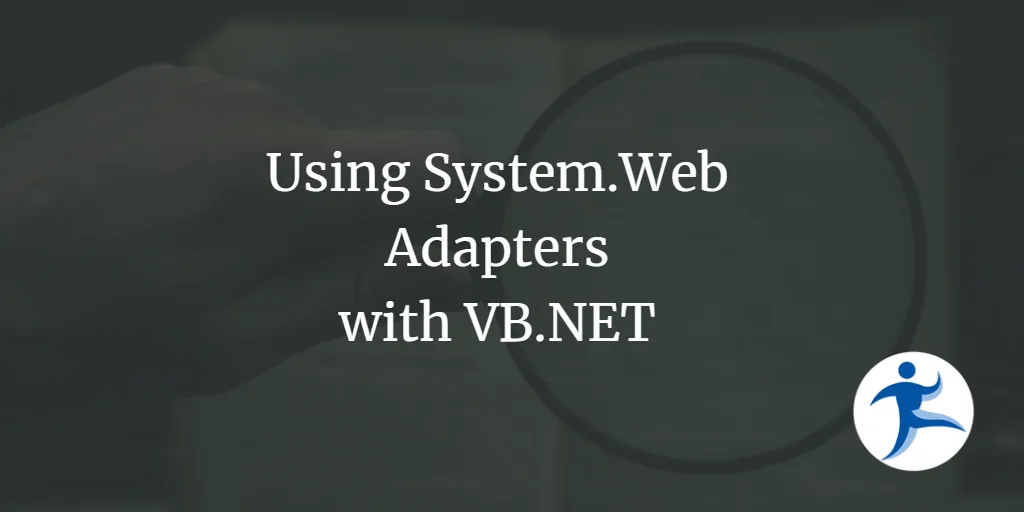Using System.Web Adapters with VB.NET